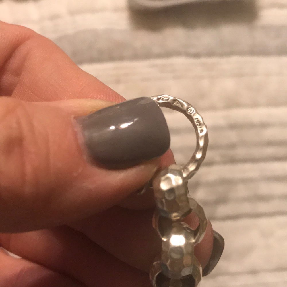 Silpada Hammered Rolo link bracelet